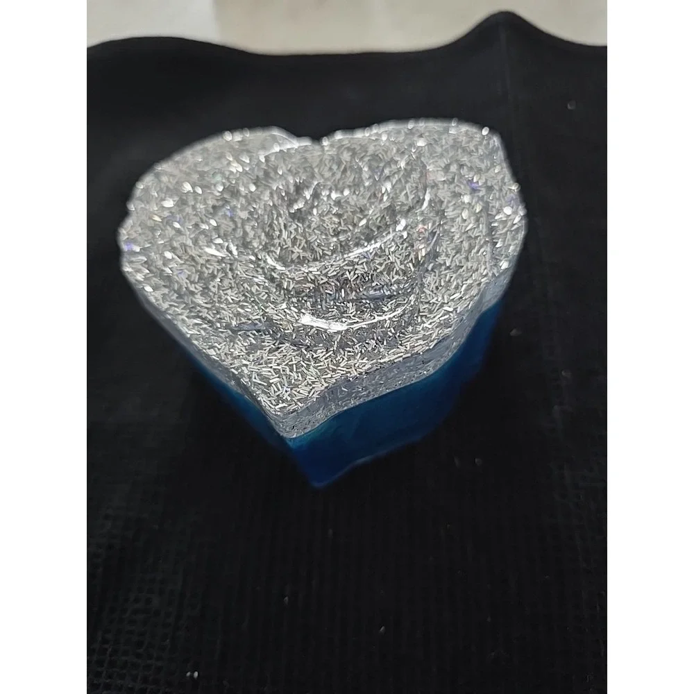 Handmade Resin‎ Heart Shaped Box Valentines Gift Decoration  700